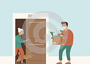 Groceries and Food Delivery for Elderly People photo